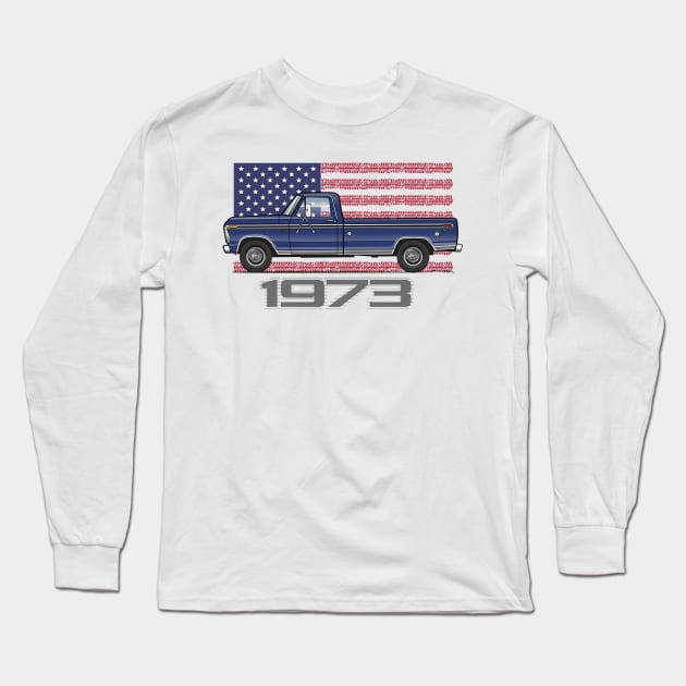 blue 1973 Long Sleeve T-Shirt by JRCustoms44